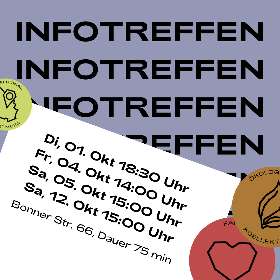 Du betrachtest gerade Infotreffen im Oktober